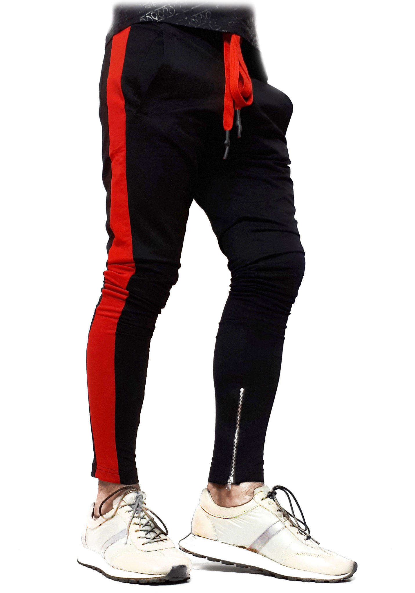 pantaloni sport negri dungi laterale