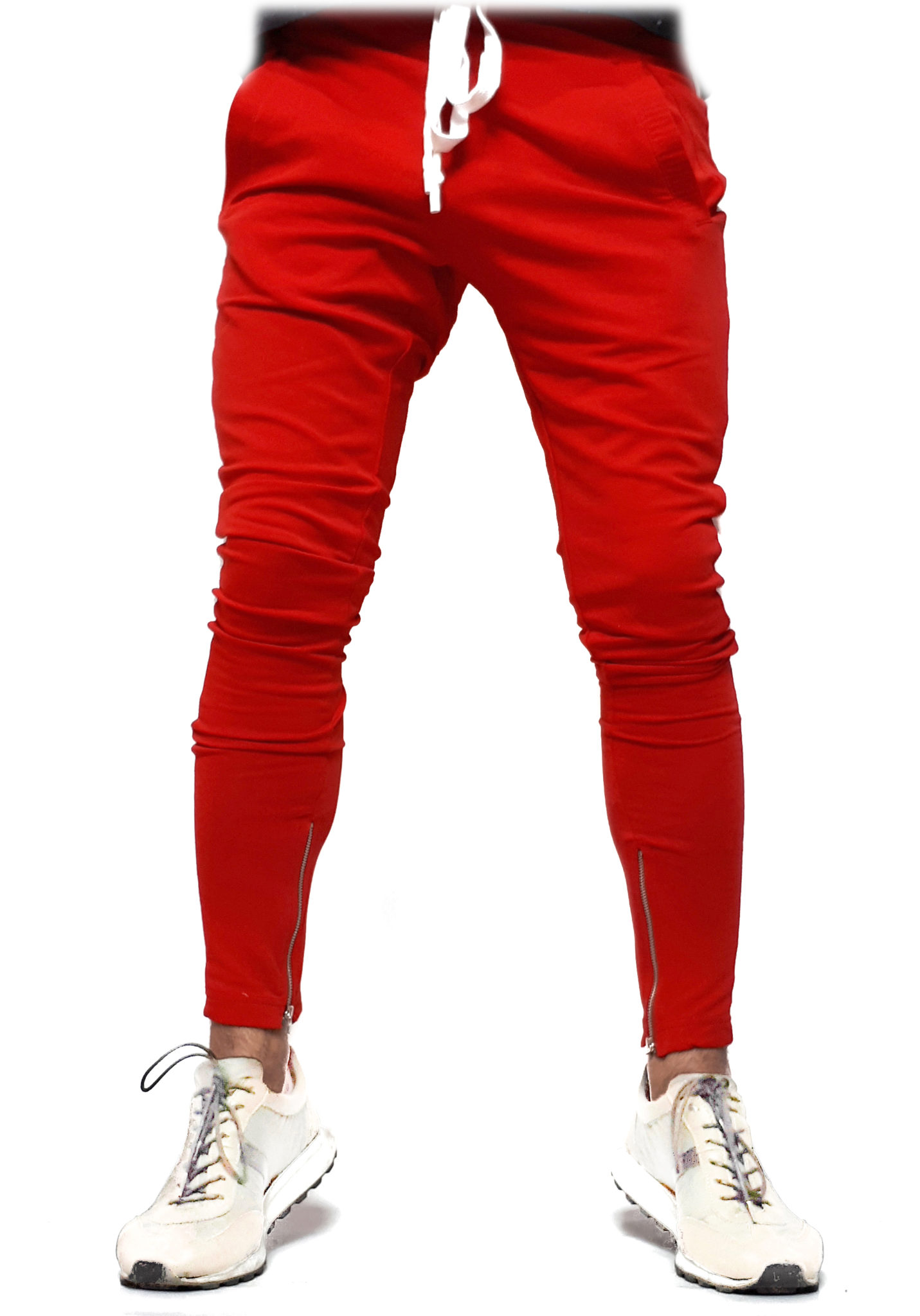 pantaloni sport rosi cu dungi laterale
